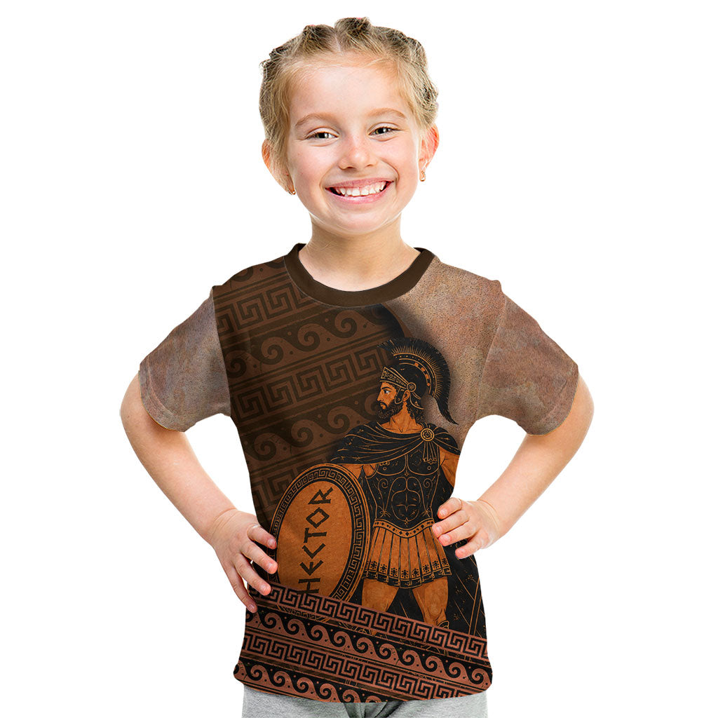 Hector Of Troy Kid T Shirt Ancient Greek Mythology Pottery Trojan Warrior