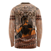 Hector Of Troy Long Sleeve Shirt Ancient Greek Mythology Pottery Trojan Warrior