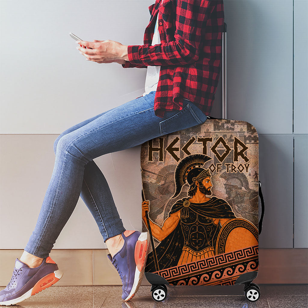 Hector Of Troy Luggage Cover Ancient Greek Mythology Pottery Trojan Warrior