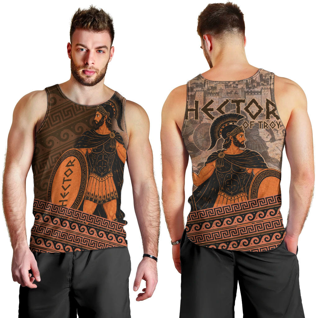Hector Of Troy Men Tank Top Ancient Greek Mythology Pottery Trojan Warrior