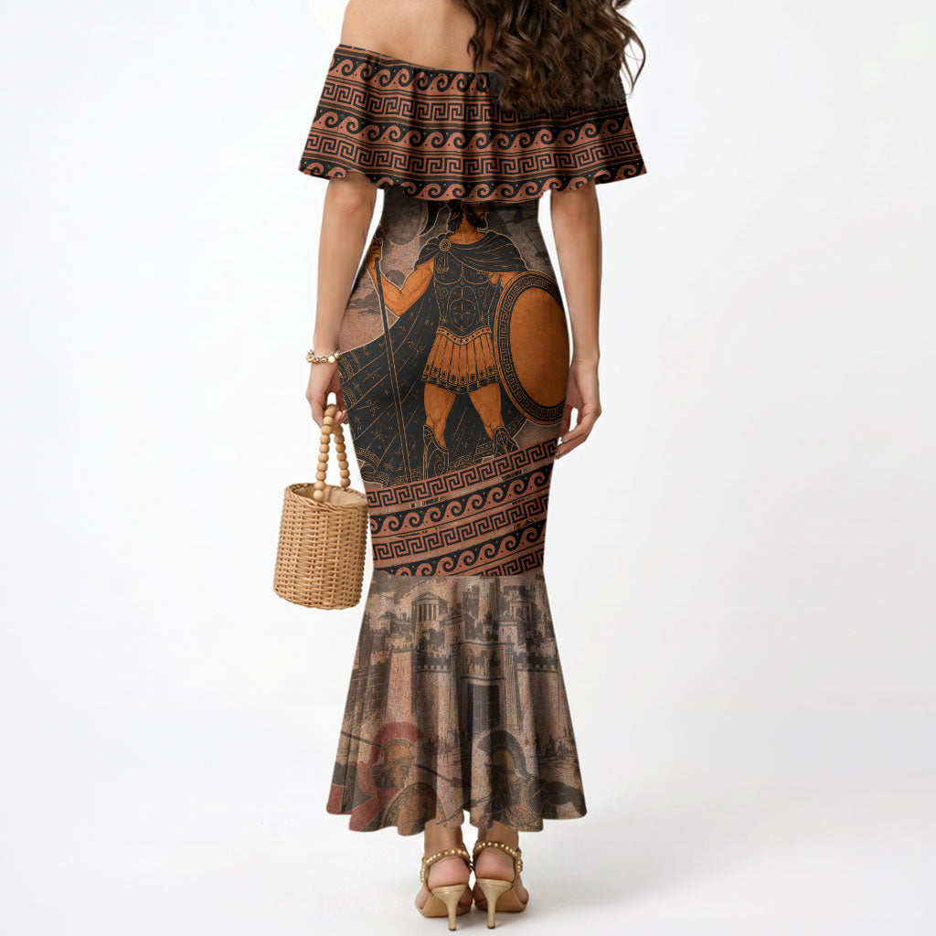 Hector Of Troy Mermaid Dress Ancient Greek Mythology Pottery Trojan Warrior