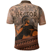 Hector Of Troy Polo Shirt Ancient Greek Mythology Pottery Trojan Warrior