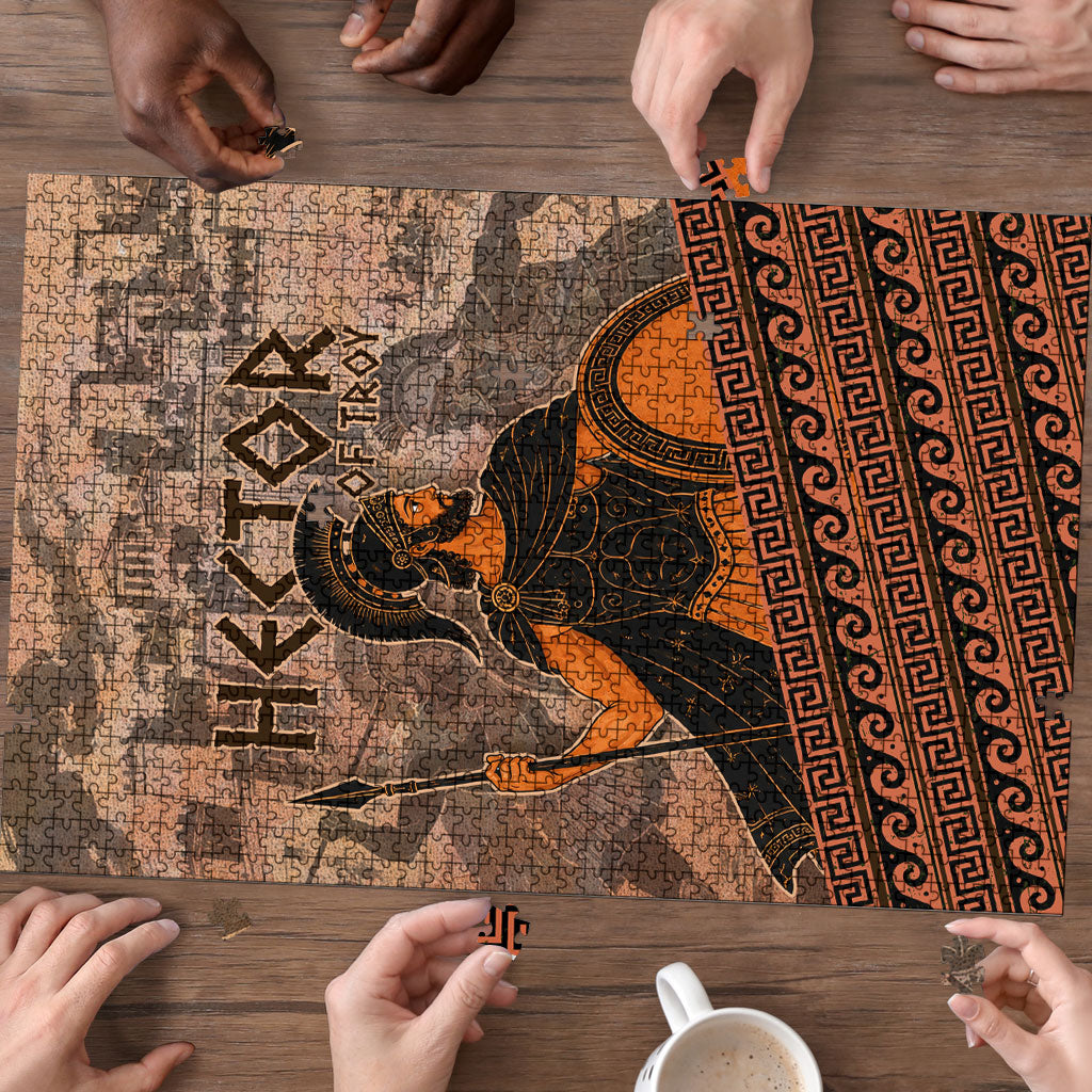 Hector Of Troy Puzzle Ancient Greek Mythology Pottery Trojan Warrior