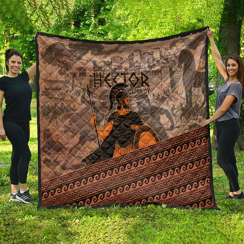 Hector Of Troy Quilt Ancient Greek Mythology Pottery Trojan Warrior