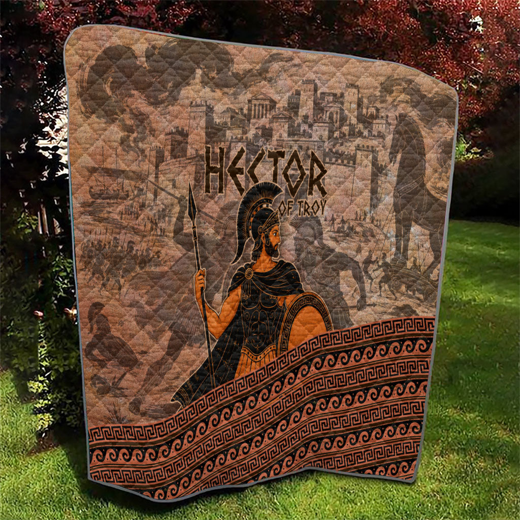 Hector Of Troy Quilt Ancient Greek Mythology Pottery Trojan Warrior