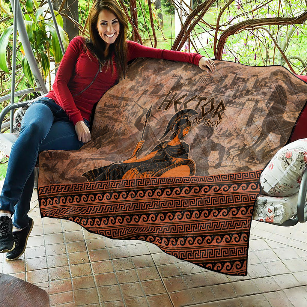 Hector Of Troy Quilt Ancient Greek Mythology Pottery Trojan Warrior