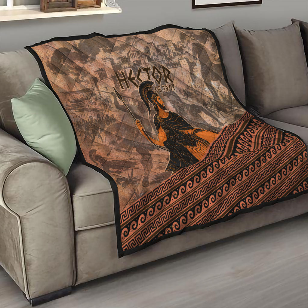 Hector Of Troy Quilt Ancient Greek Mythology Pottery Trojan Warrior