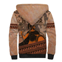 Hector Of Troy Sherpa Hoodie Ancient Greek Mythology Pottery Trojan Warrior