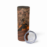 Hector Of Troy Skinny Tumbler Ancient Greek Mythology Pottery Trojan Warrior