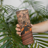 Hector Of Troy Skinny Tumbler Ancient Greek Mythology Pottery Trojan Warrior