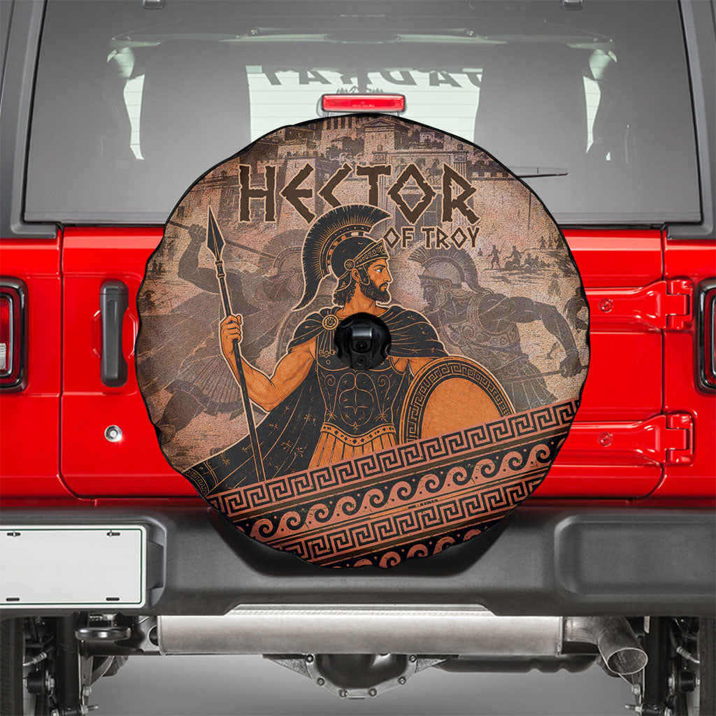 Hector Of Troy Spare Tire Cover Ancient Greek Mythology Pottery Trojan Warrior