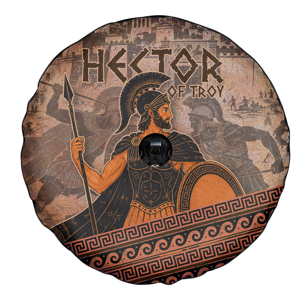 Hector Of Troy Spare Tire Cover Ancient Greek Mythology Pottery Trojan Warrior