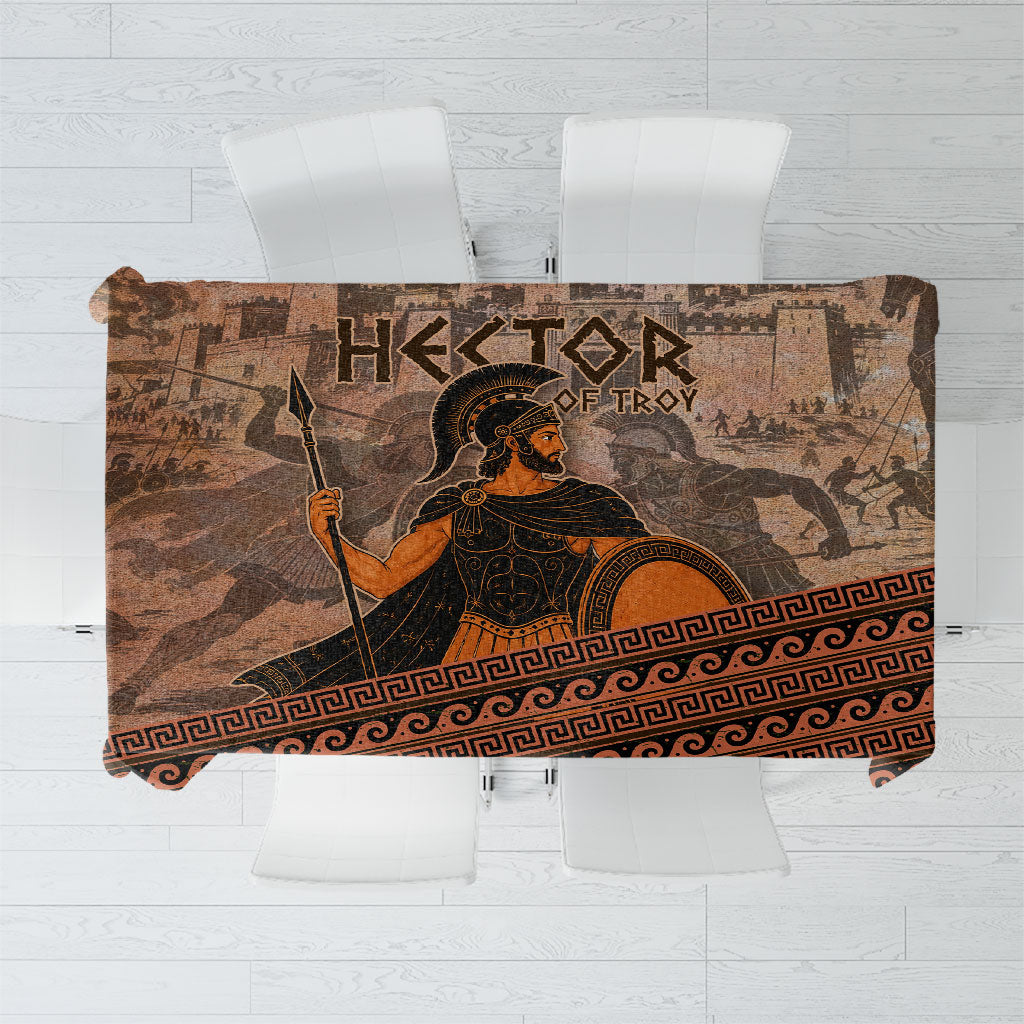 Hector Of Troy Tablecloth Ancient Greek Mythology Pottery Trojan Warrior