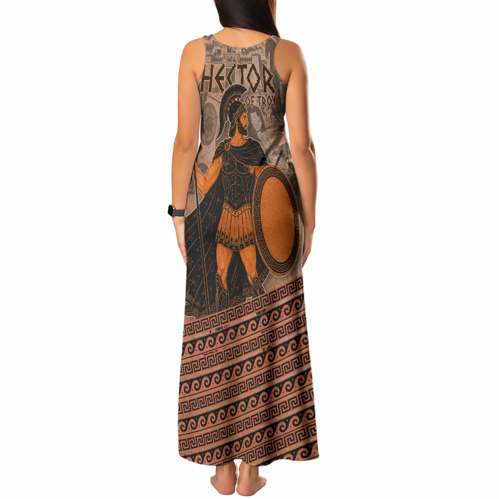 Hector Of Troy Tank Maxi Dress Ancient Greek Mythology Pottery Trojan Warrior