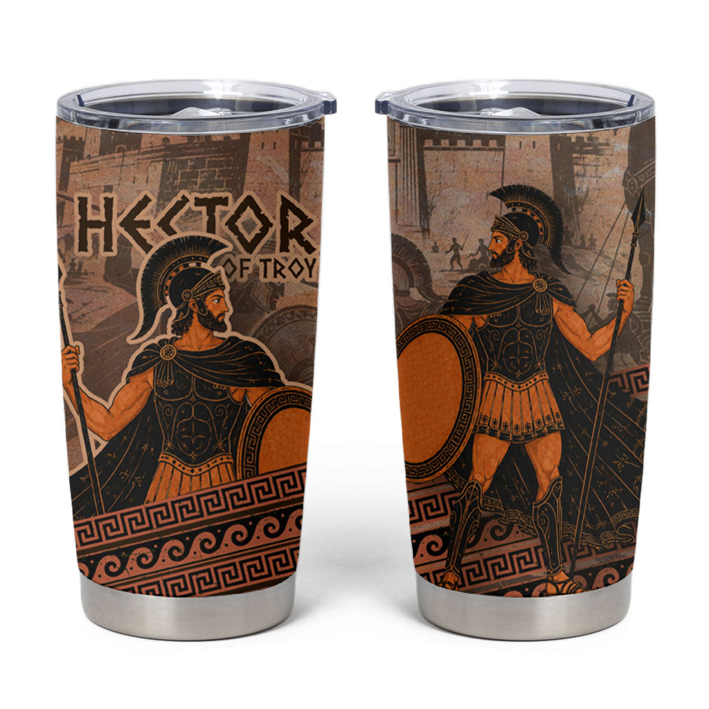 Hector Of Troy Tumbler Cup Ancient Greek Mythology Pottery Trojan Warrior