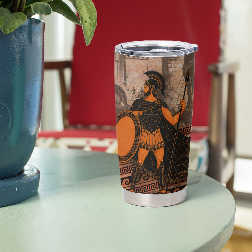 Hector Of Troy Tumbler Cup Ancient Greek Mythology Pottery Trojan Warrior