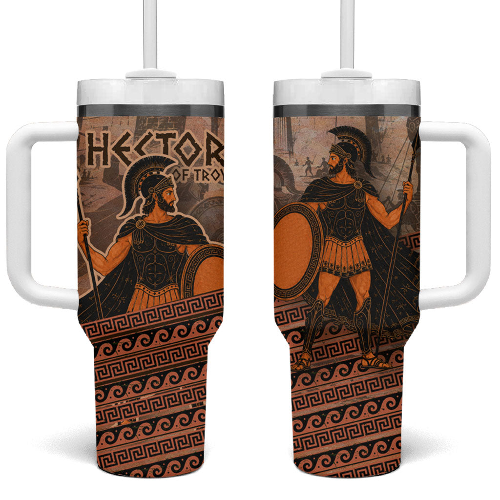 Hector Of Troy Tumbler With Handle Ancient Greek Mythology Pottery Trojan Warrior