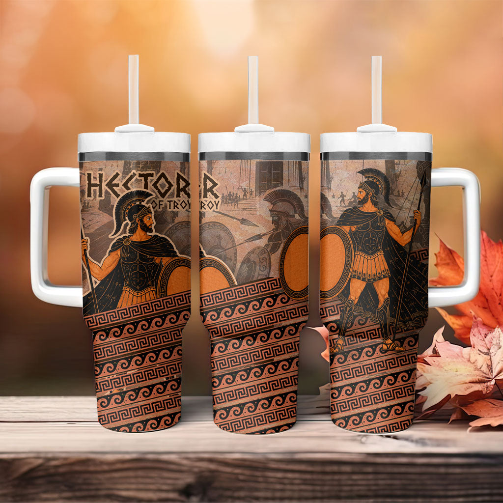 Hector Of Troy Tumbler With Handle Ancient Greek Mythology Pottery Trojan Warrior