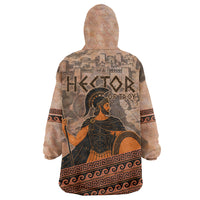 Hector Of Troy Wearable Blanket Hoodie Ancient Greek Mythology Pottery Trojan Warrior