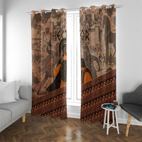 Hector Of Troy Window Curtain Ancient Greek Mythology Pottery Trojan Warrior