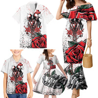 Skeleton Love Family Matching Mermaid Dress and Hawaiian Shirt Til Death Do Us Apart - Wonder Print Shop