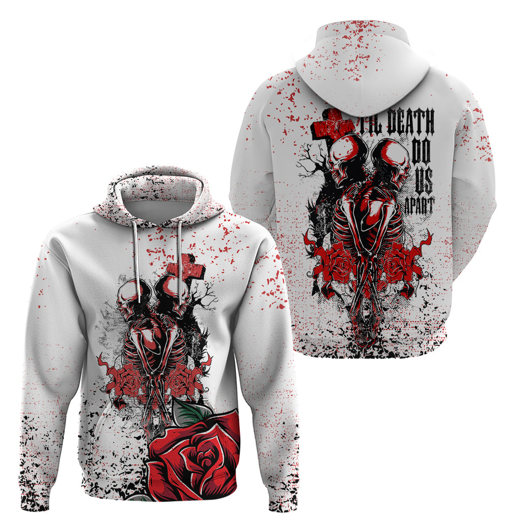 Skeleton Love Hoodie Til Death Do Us Apart - Wonder Print Shop