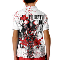 Skeleton Love Kid Polo Shirt Til Death Do Us Apart - Wonder Print Shop
