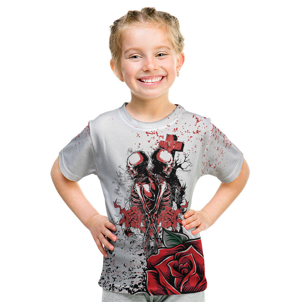 Skeleton Love Kid T Shirt Til Death Do Us Apart - Wonder Print Shop