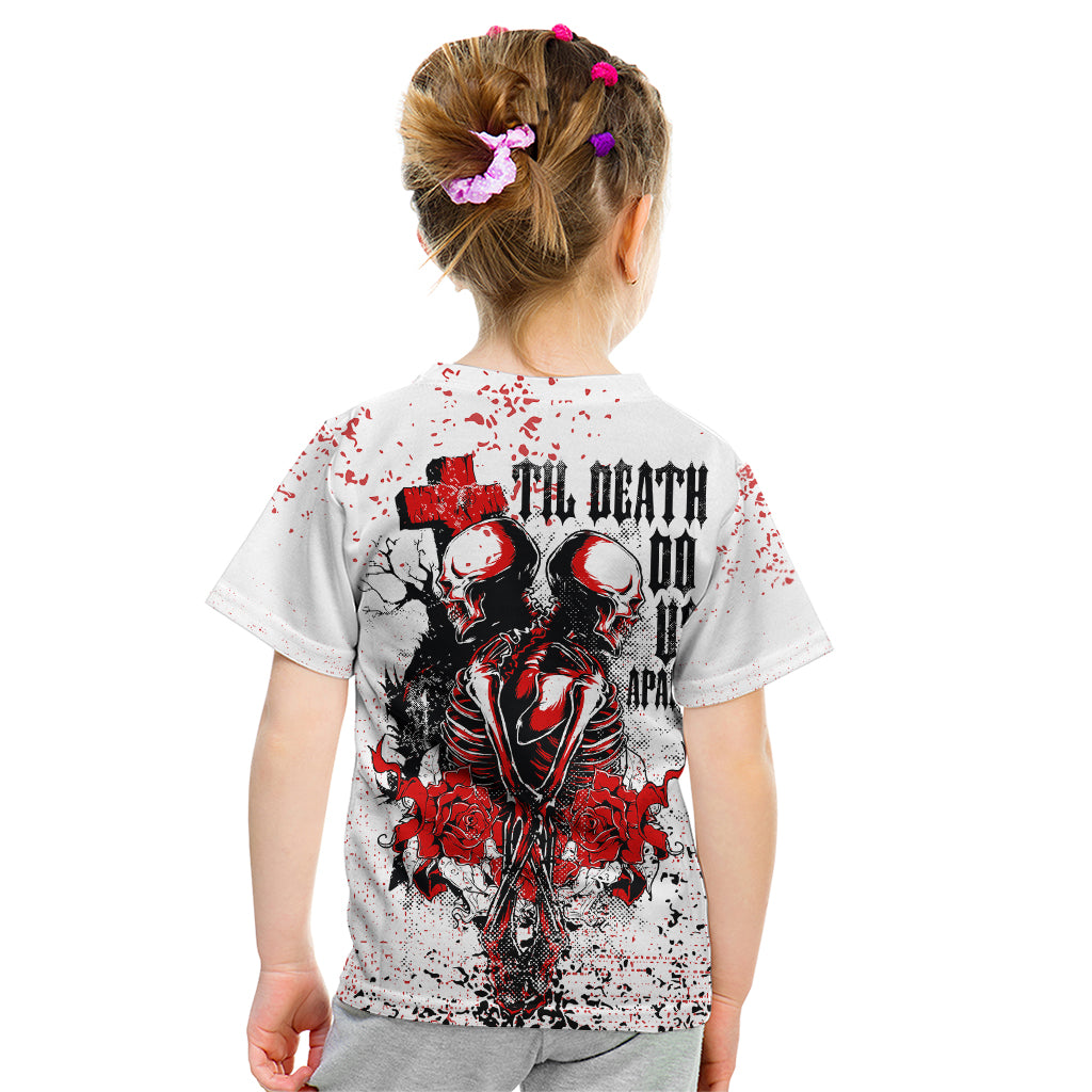 Skeleton Love Kid T Shirt Til Death Do Us Apart - Wonder Print Shop