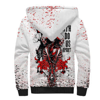Skeleton Love Sherpa Hoodie Til Death Do Us Apart - Wonder Print Shop