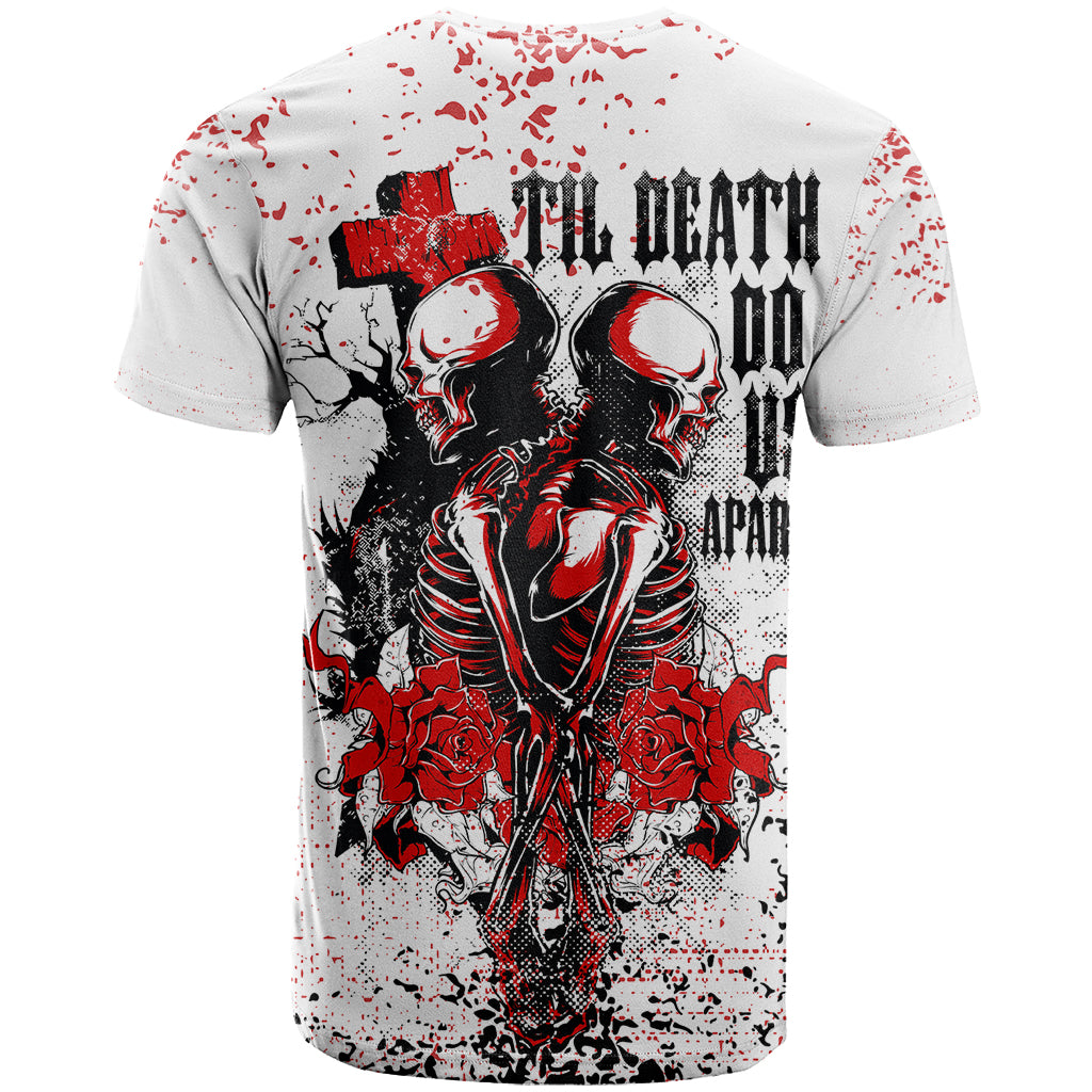 Skeleton Love T Shirt Til Death Do Us Apart - Wonder Print Shop