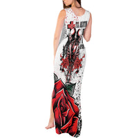 Skeleton Love Tank Maxi Dress Til Death Do Us Apart - Wonder Print Shop