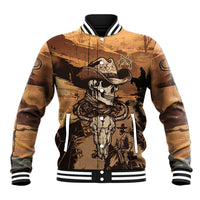 Skull Cowboy Baseball Jacket Rise Em Cowboy - Wonder Print Shop