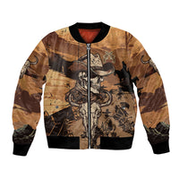 Skull Cowboy Bomber Jacket Rise Em Cowboy - Wonder Print Shop