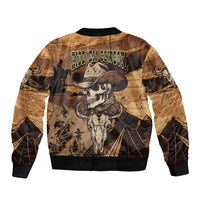 Skull Cowboy Bomber Jacket Rise Em Cowboy - Wonder Print Shop