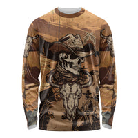 Skull Cowboy Long Sleeve Shirt Rise Em Cowboy - Wonder Print Shop