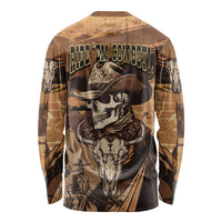 Skull Cowboy Long Sleeve Shirt Rise Em Cowboy - Wonder Print Shop