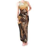 Skull Cowboy Tank Maxi Dress Rise Em Cowboy - Wonder Print Shop
