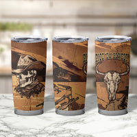 Skull Cowboy Tumbler Cup Rise Em Cowboy - Wonder Print Shop