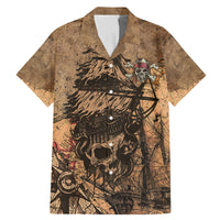 Skull Pirate Family Matching Mermaid Dress and Hawaiian Shirt Revenge Vintage Style Art - Wonder Print Shop