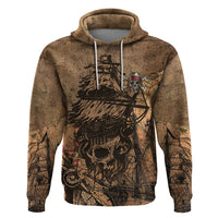 Skull Pirate Hoodie Revenge Vintage Style Art - Wonder Print Shop