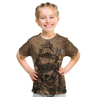 Skull Pirate Kid T Shirt Revenge Vintage Style Art - Wonder Print Shop