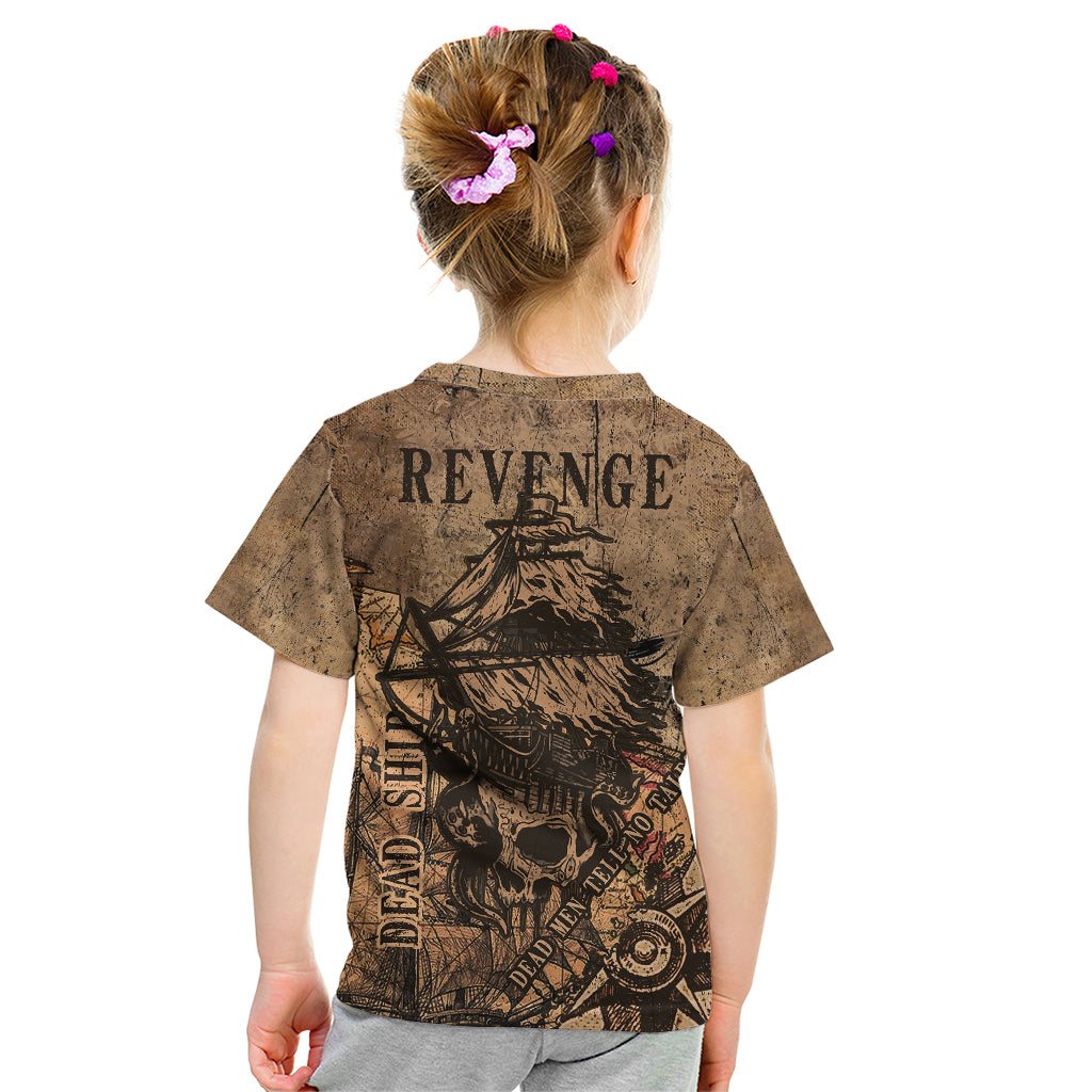 Skull Pirate Kid T Shirt Revenge Vintage Style Art - Wonder Print Shop