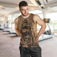 Skull Pirate Men Tank Top Revenge Vintage Style Art - Wonder Print Shop