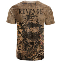 Skull Pirate T Shirt Revenge Vintage Style Art - Wonder Print Shop