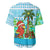 Honduras Christmas Baseball Jersey with Santa Parrot Palm Tree and Tropical Gift Pattern Design - Wonder Print Shop