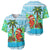 Honduras Christmas Baseball Jersey with Santa Parrot Palm Tree and Tropical Gift Pattern Design - Wonder Print Shop