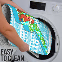 Honduras Christmas Bathroom Set with Santa Parrot Palm Tree and Tropical Gift Pattern Design - Wonder Print Shop