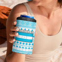 Honduras Christmas 4 in 1 Can Cooler Tumbler with Santa Parrot Palm Tree and Tropical Gift Pattern Design - Wonder Print Shop