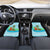 Honduras Christmas Car Mats with Santa Parrot Palm Tree and Tropical Gift Pattern Design - Wonder Print Shop